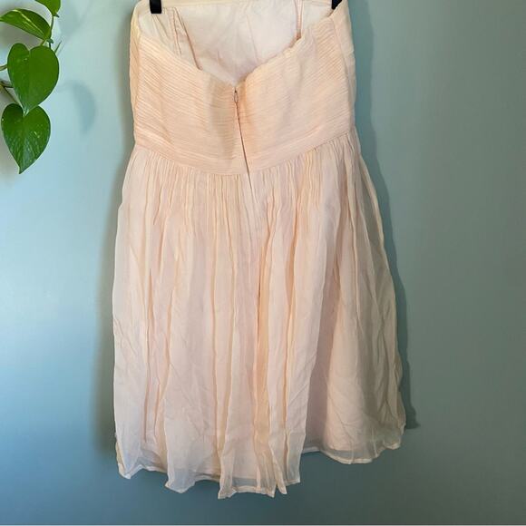 J Crew Mindy Silk Strapless Bridesmaid Dress - Picture 3 of 8